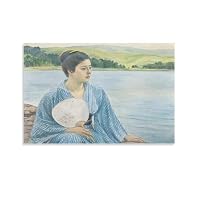 Amazon.co.jp: 画家 黒田清輝 世界の名画 湖畔 ポスター プリント